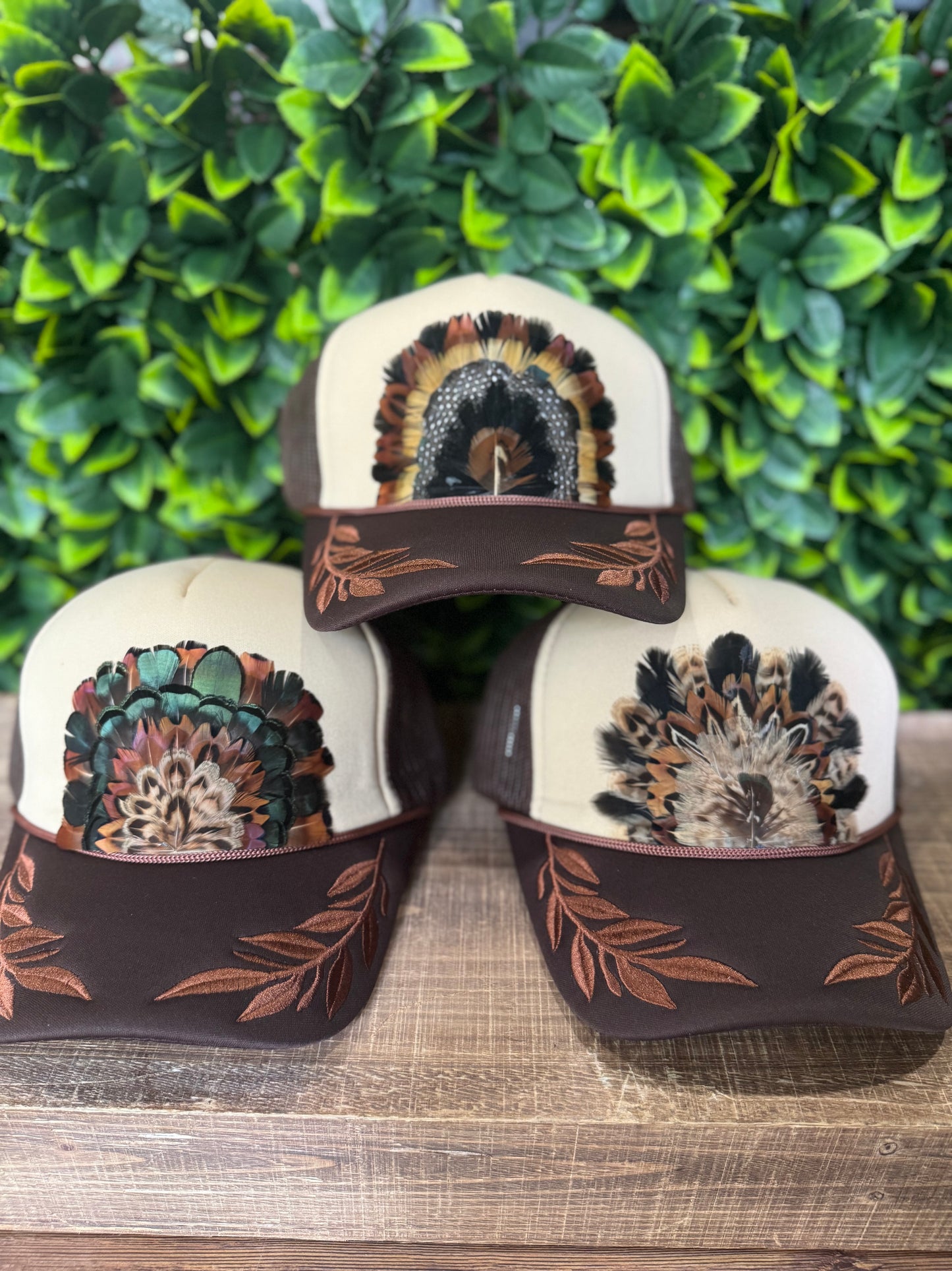 Laurel 1 Feather Trucker (Glue booboo)