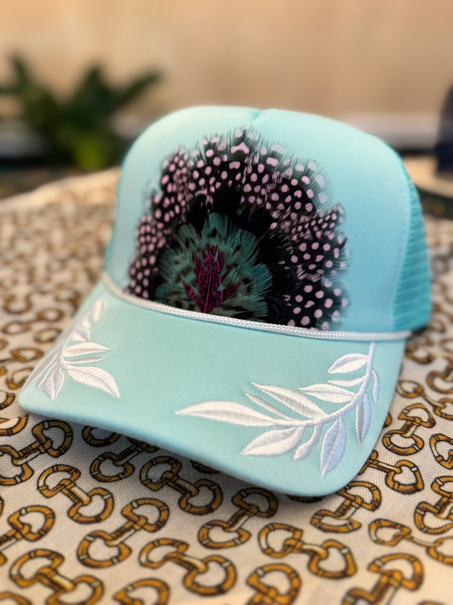 Ocean Laurel Feather Trucker