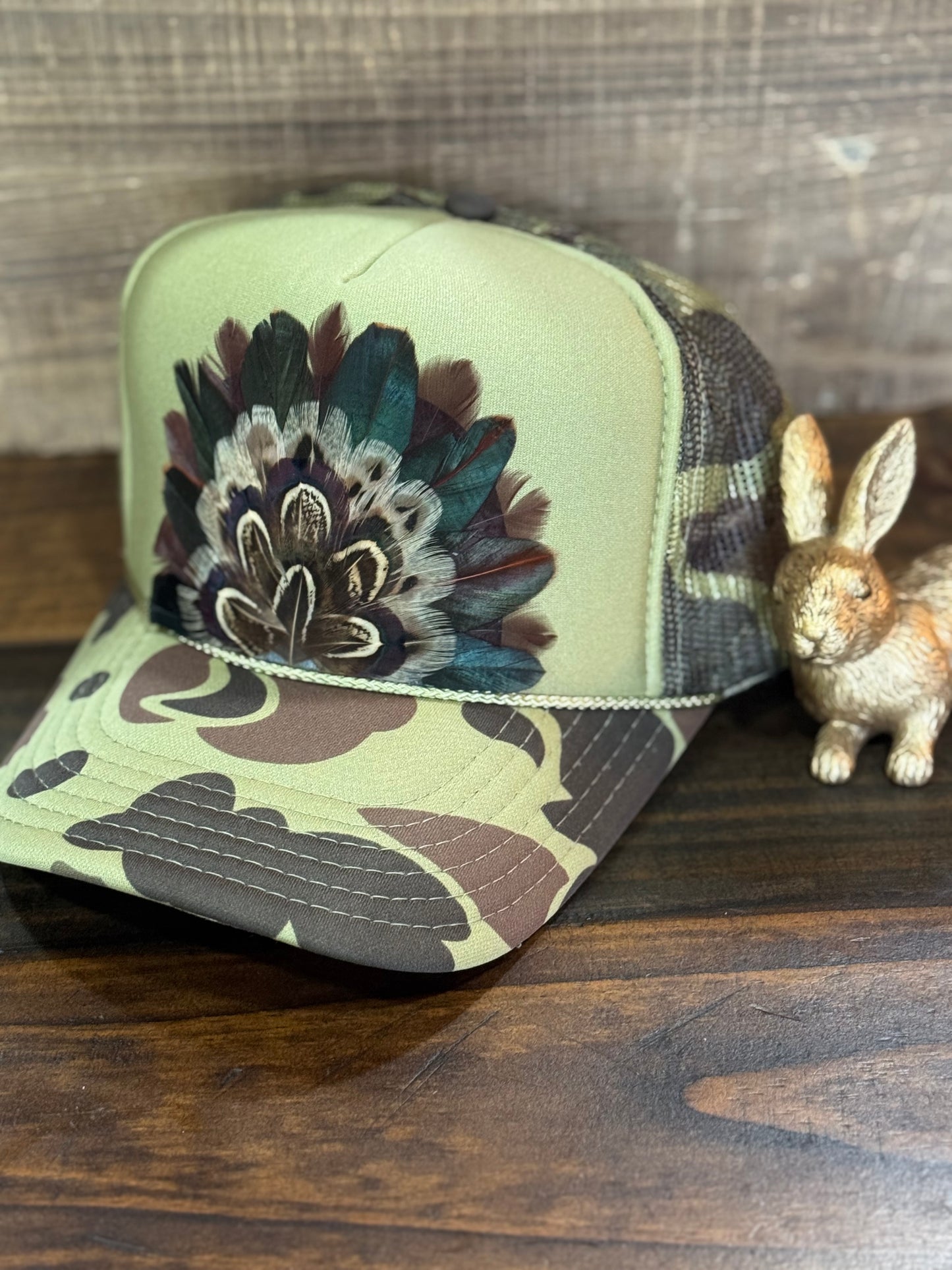 Mossy Feather Trucker