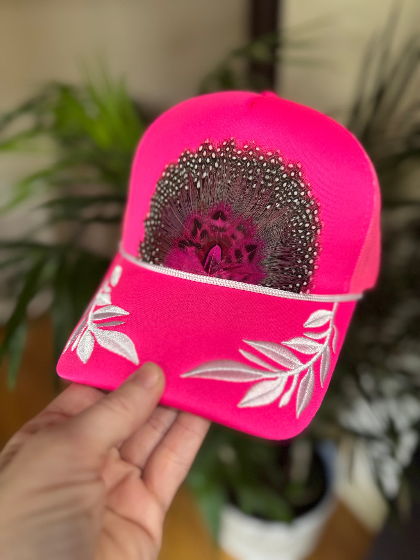 Margarita Laurel 2 Feather Trucker