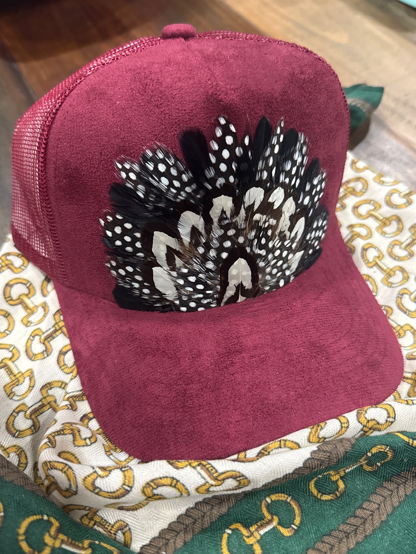 Maroon Fiber 2 Feather Trucker