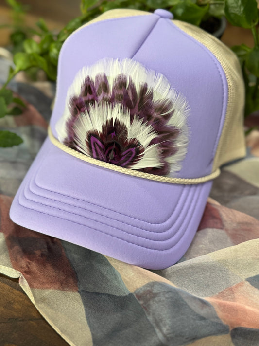 Purple Princess Feather Trucker