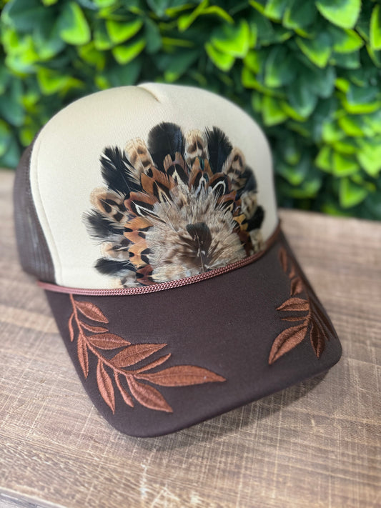 Laurel 1 Feather Trucker (Glue booboo)