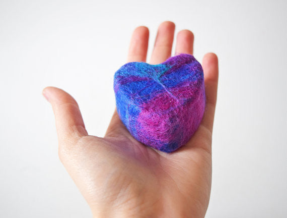 Heart Felted Soap  (Lavender)