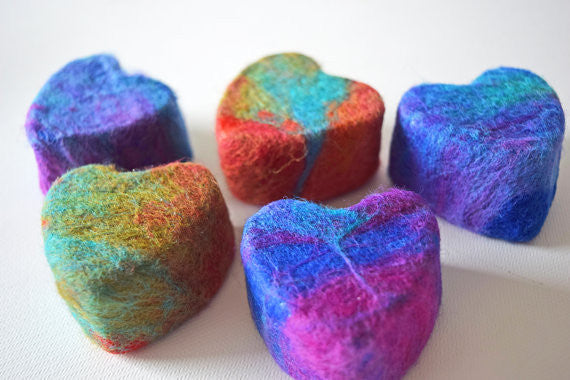 Heart Felted Soap  (Lavender)