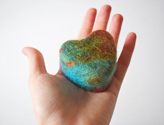 Heart Felted Soap  (Lavender)