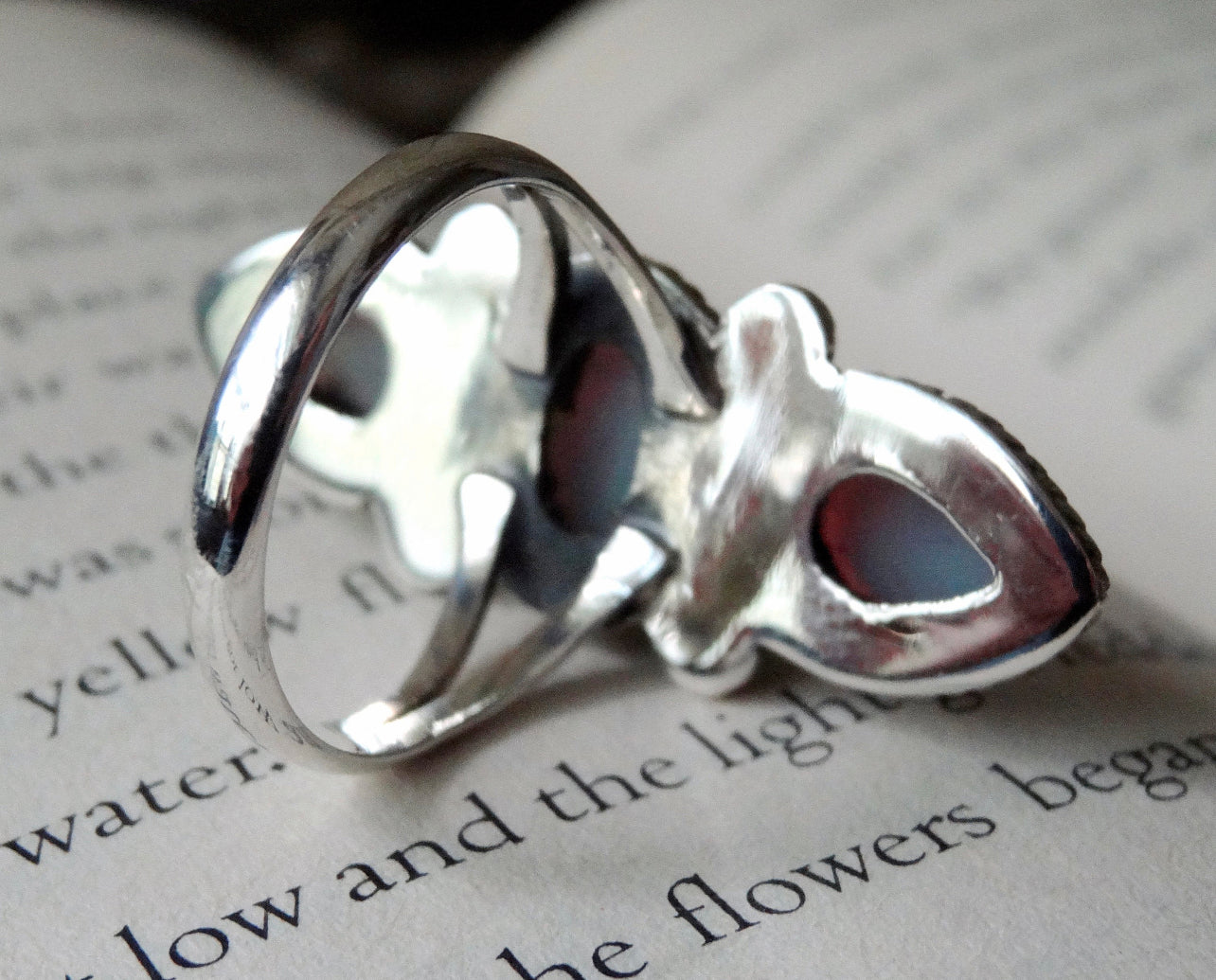 Sterling Opal Ocean Ring