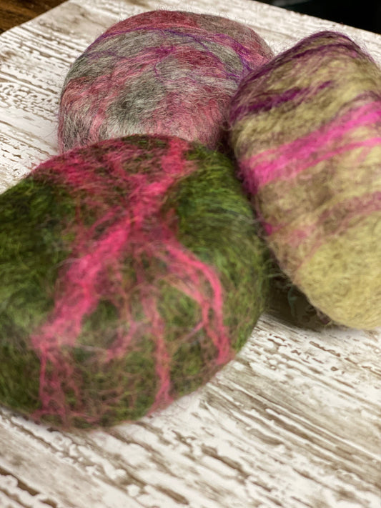 Oval Felted Soap (Deep Sea)